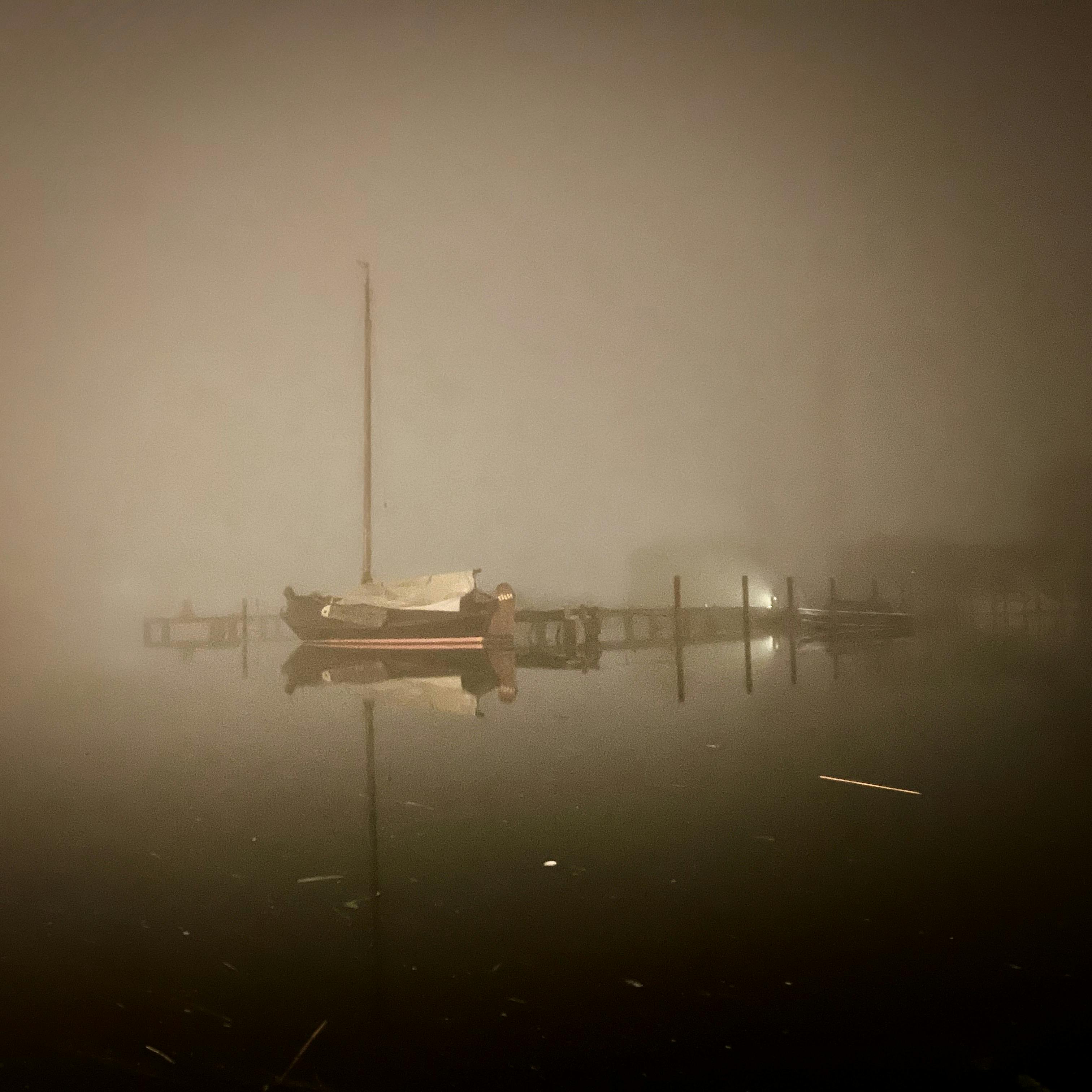 boat in the mist